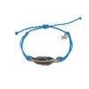 Feather Bracelet in Ocean Blue