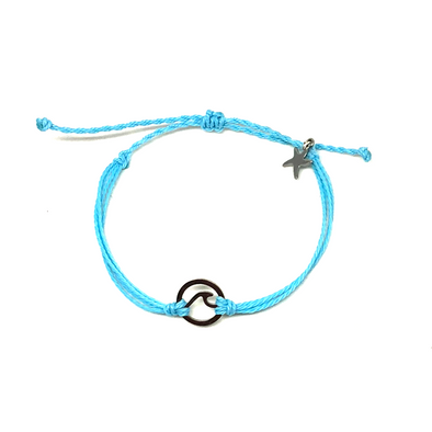 Ocean Wave Handmade Bracelet in Aqua