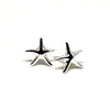 Shining Star Starfish Beachy Earrings in Sterling Silver
