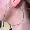 Endless Summer Endless Extra Large Hoop Earrings in Sterling Silver