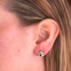 Pretty Little Peridot Earrings in Sterling Silver